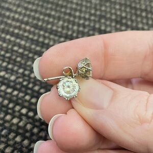 Tacori for Diamonique Rose Cut Earrings